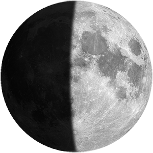 1. viertel Mond
